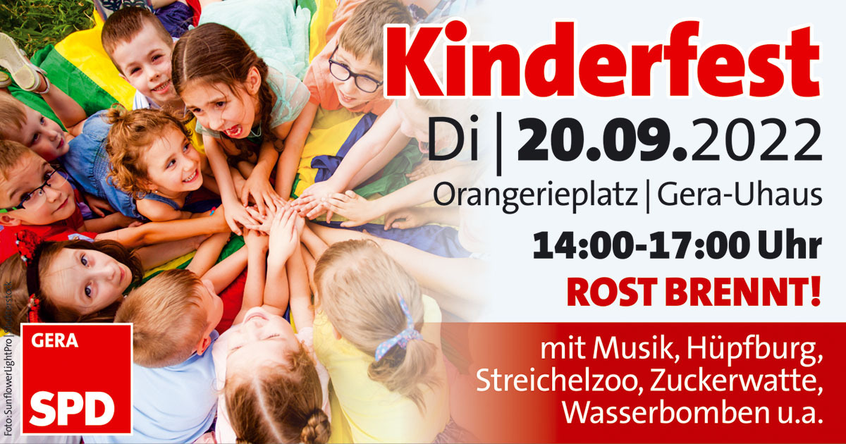 SPD-Kinderfest am 20. September am Orangerieplatz